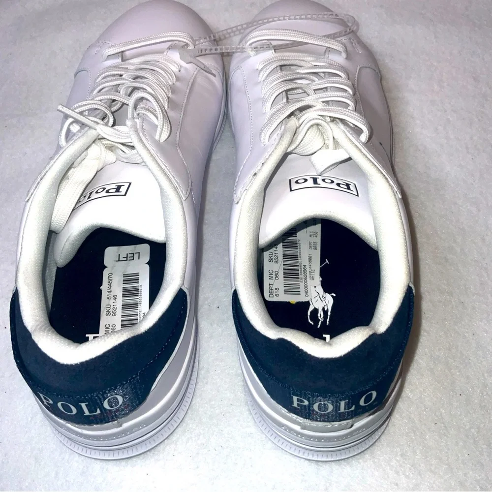Polo Ralph Lauren Men’s Heritage Court lll Leather Sneaker Size 10 - Picture 6 of 14